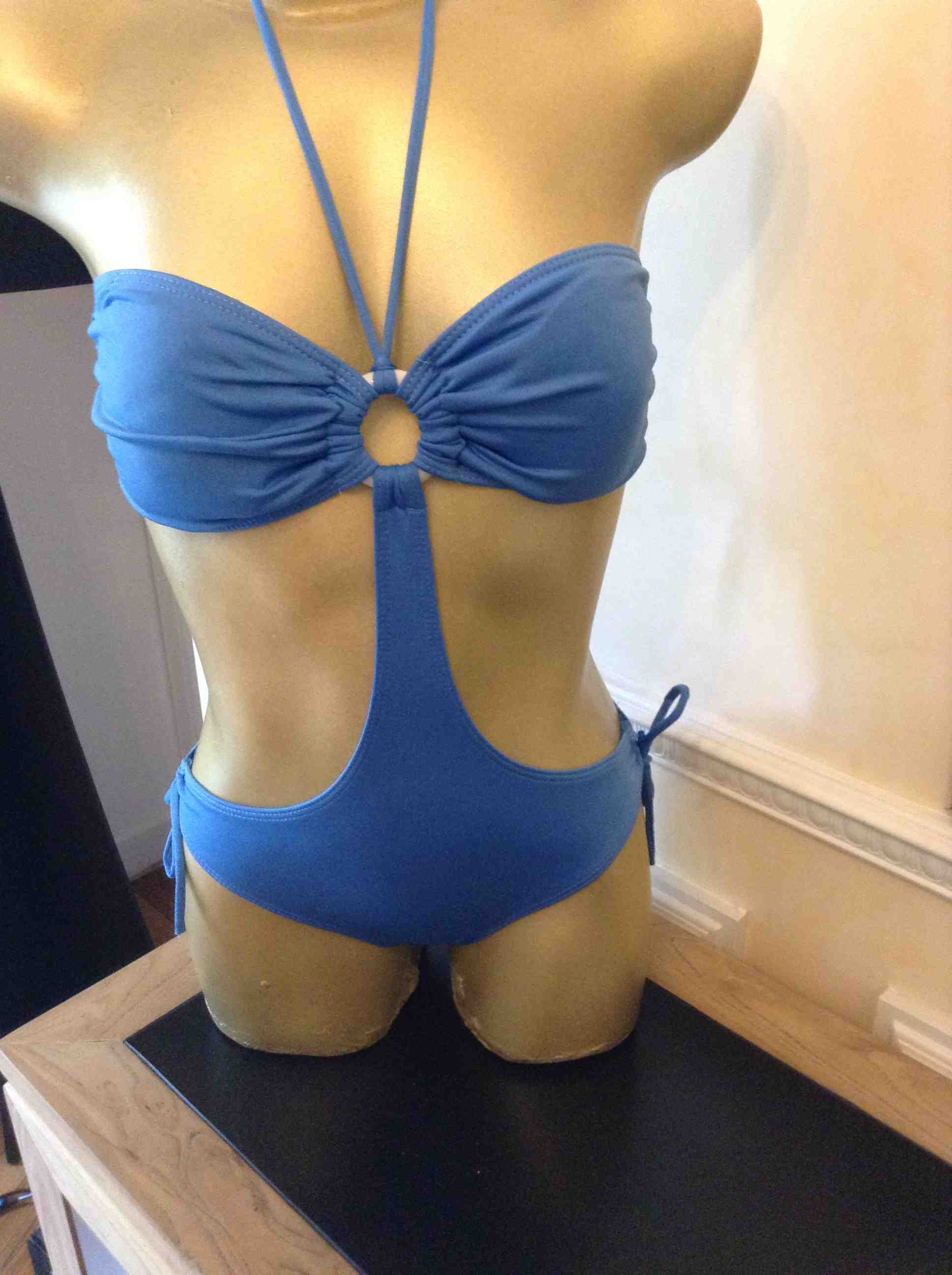 Blue Cutout swimsuit
